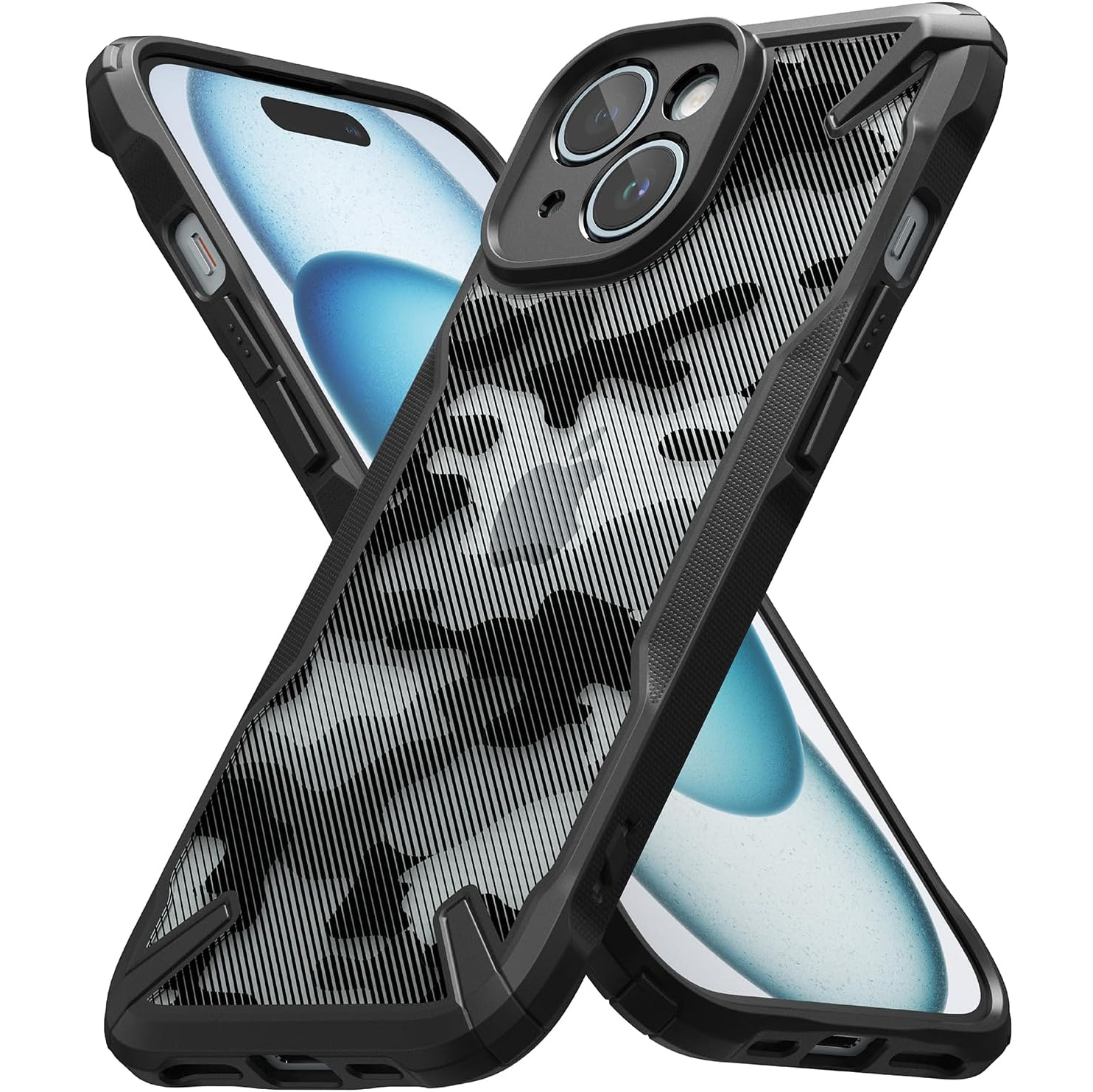 Ringke Fusion-X PC + TPU Bumper Phone Case - For iPhone 15 Plus - mosaccessories